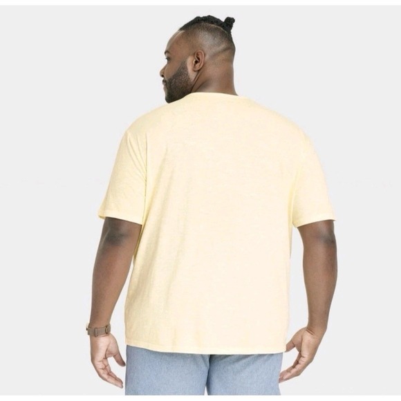 NWT Goodfellow & Co Men's Yellow Henley Shirt Size Large - Picture 2 of 4